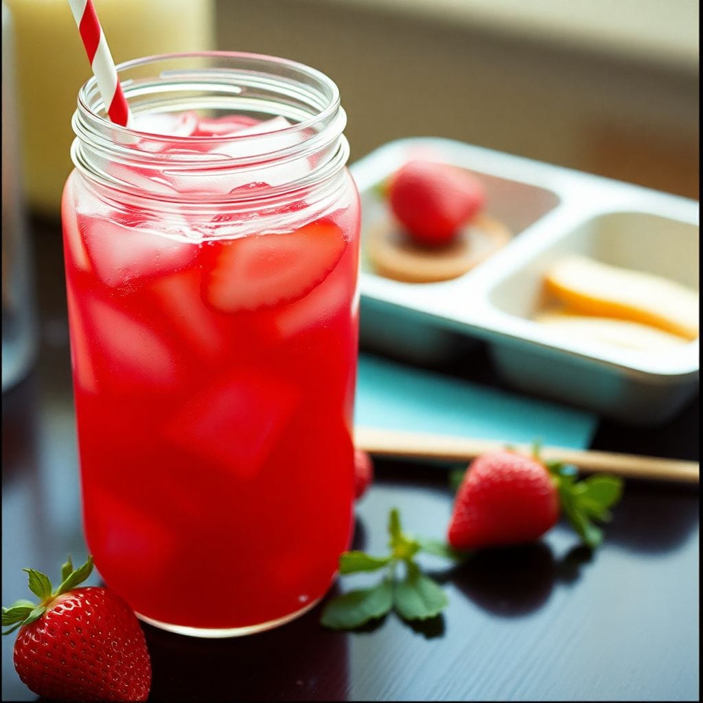 Homemade Strawberry Vanilla Sprite