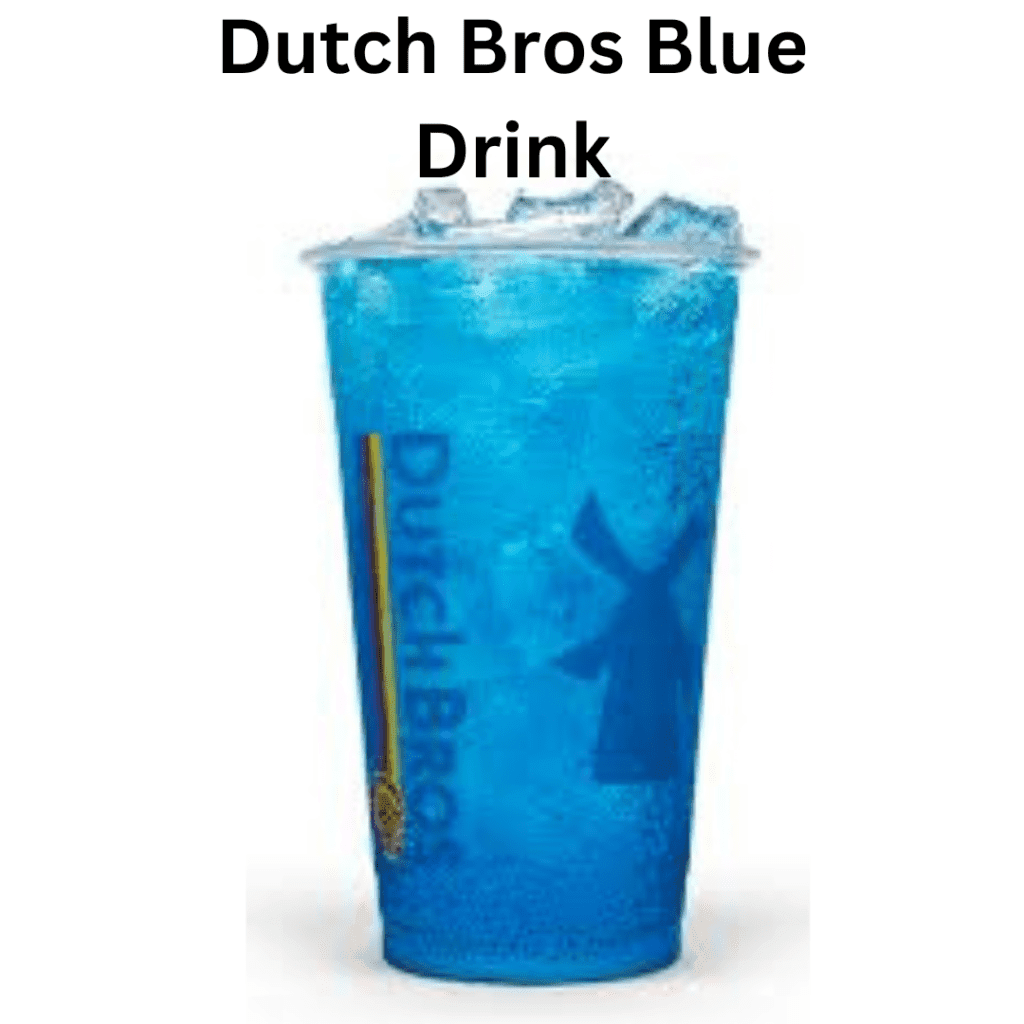 Electric Dutch Bros Blue Drink served with ice