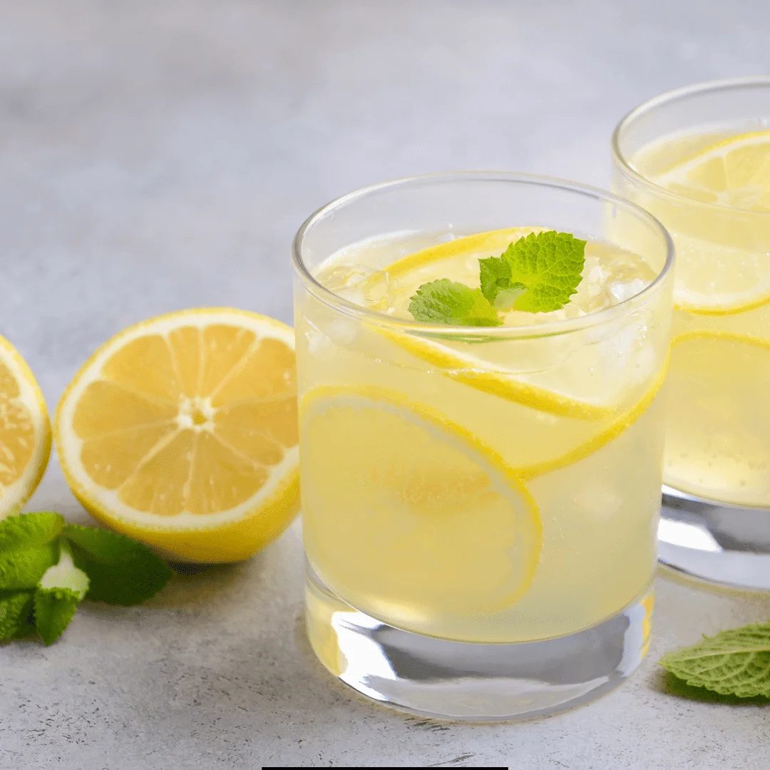 Refreshing Lemon San Diego Cocktail Recipe garnished with lemon and mint.