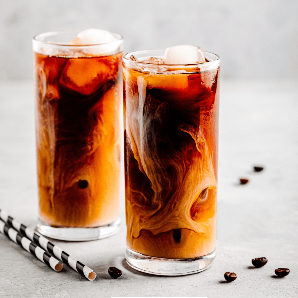 Chilled Starbucks Caramel Vanilla Swirl Iced Coffee
