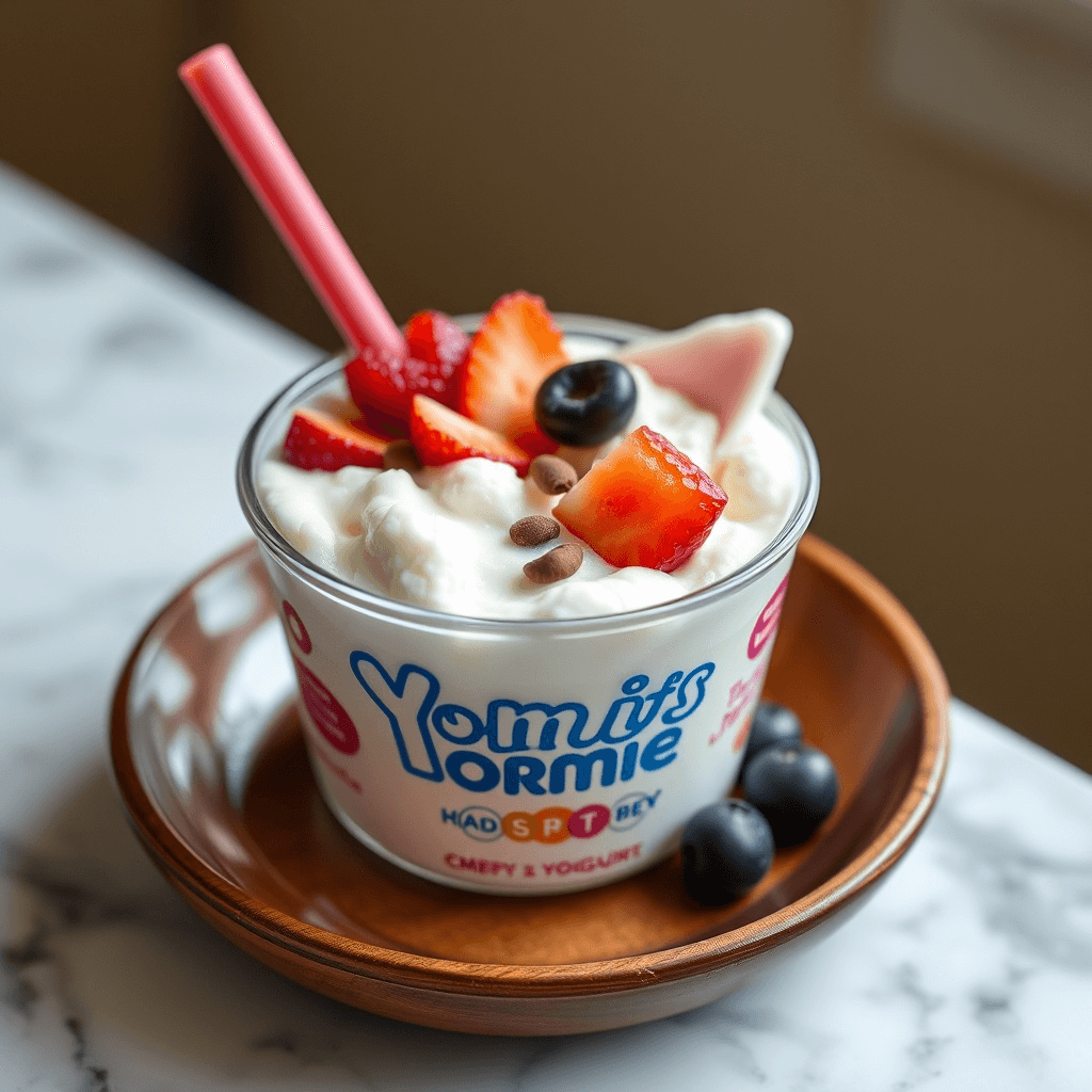 Copycat Yomie’s Rice x Yogurt garnished with berries