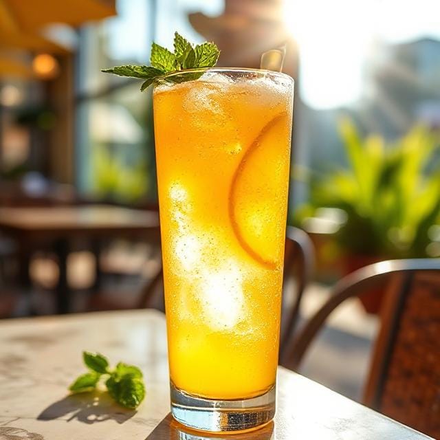 Sparkling Mango Ginger Fizz Recipe