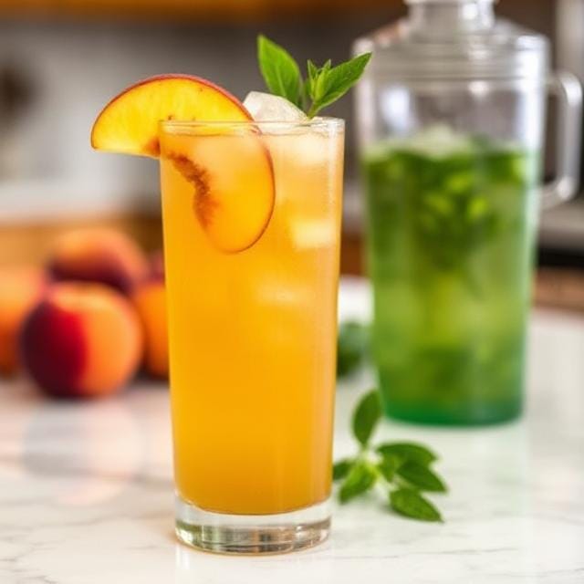 Starbucks Iced Peach Green Tea Lemonade (Easy Copycat Recipe)